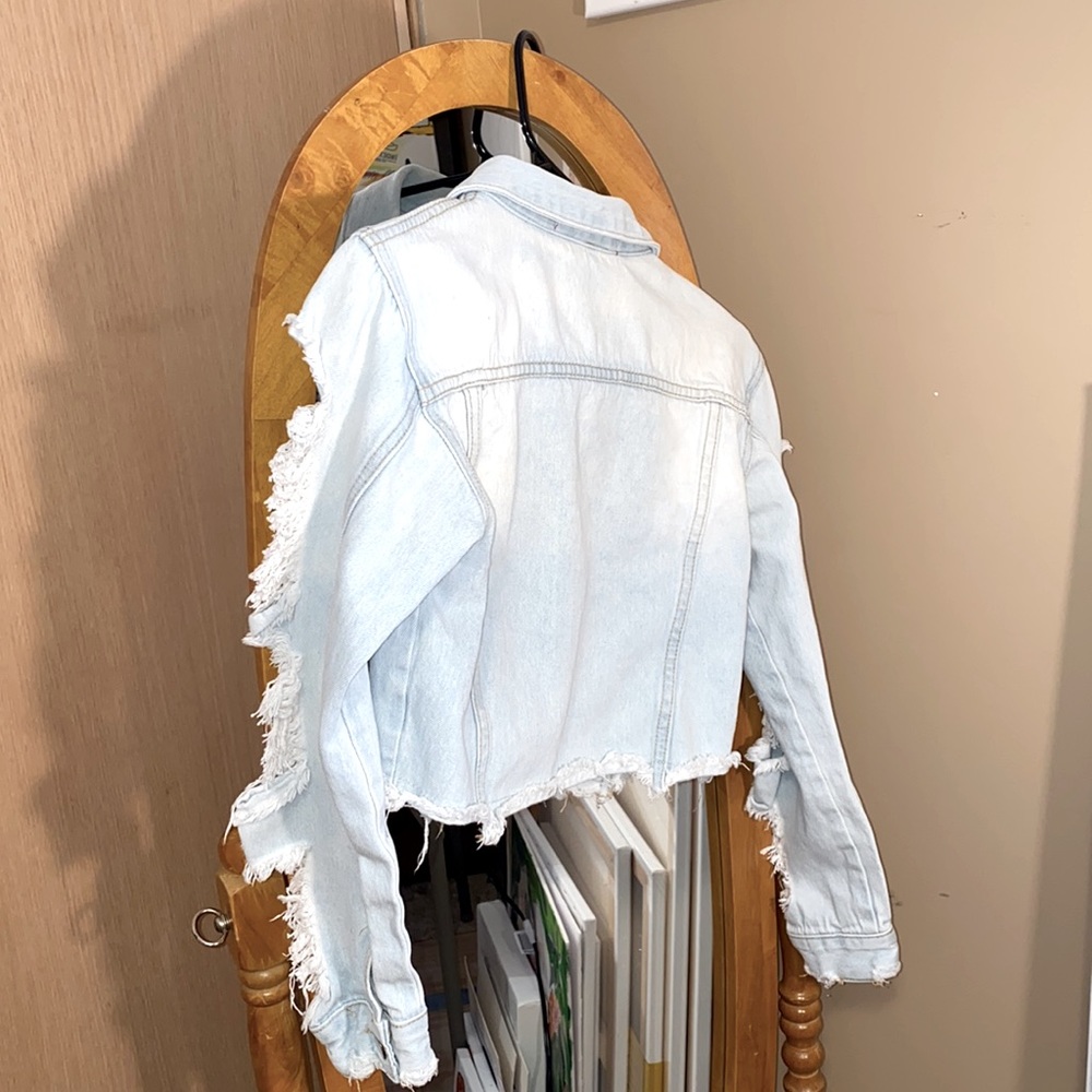 Akira Chicago denim jacket, sz small - Picture 6 of 6